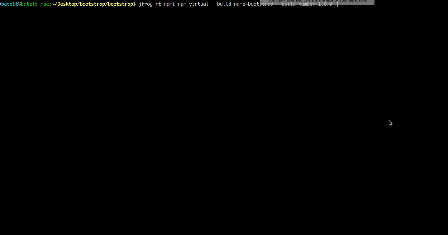 Jfrog Cliを使ったnpmパッケージ Jfrog