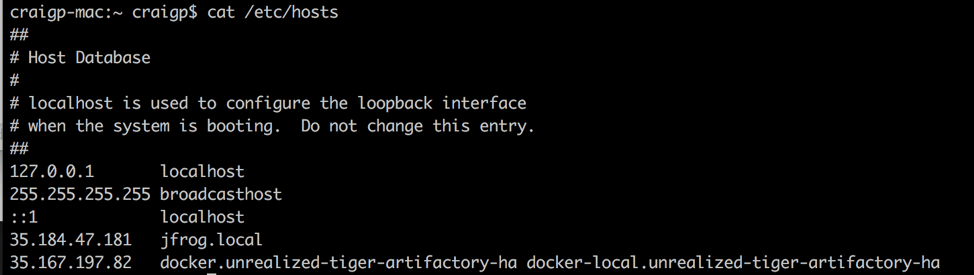 Viewing Docker repositories