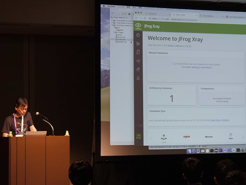 Jfrogは日本のカンファレンスで正式にデビューを果たしました Jfrog