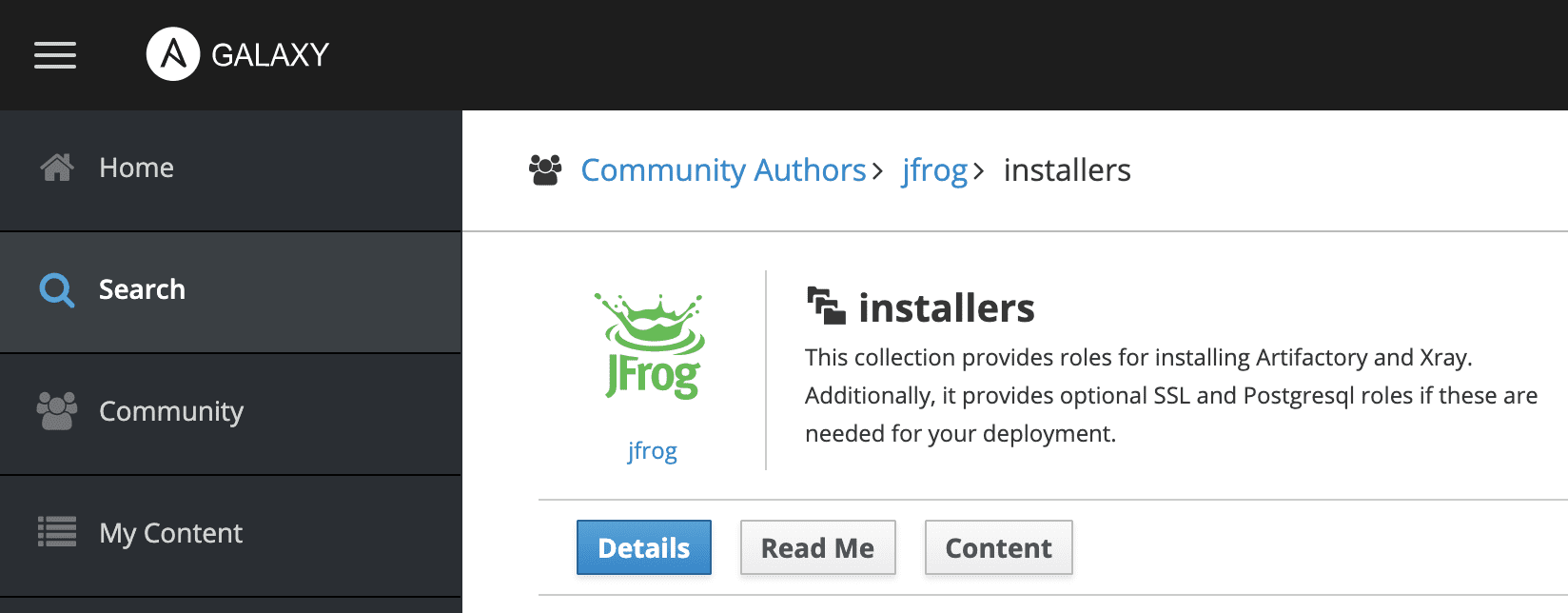 JFrog Ansible collection