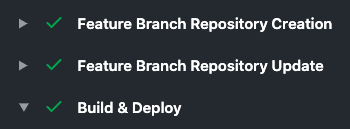 Feature Branch Create and Update