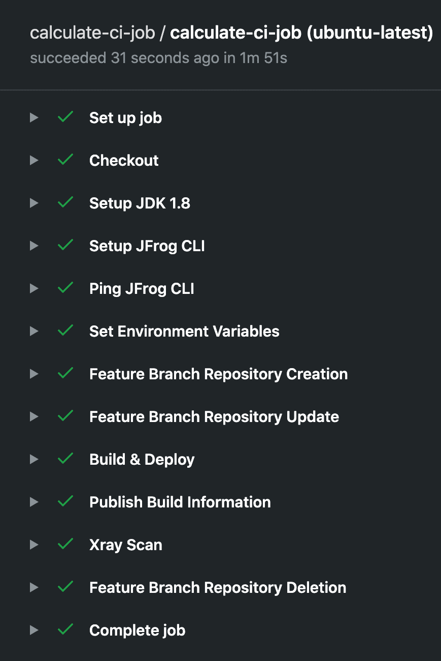 Complete GitHub Actions pipeline