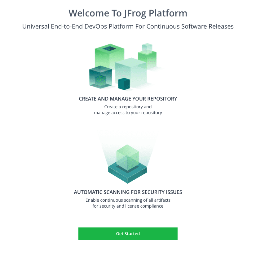 JFrog Platform Get Started