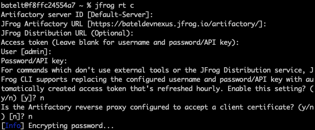 Configure JFrog CLI