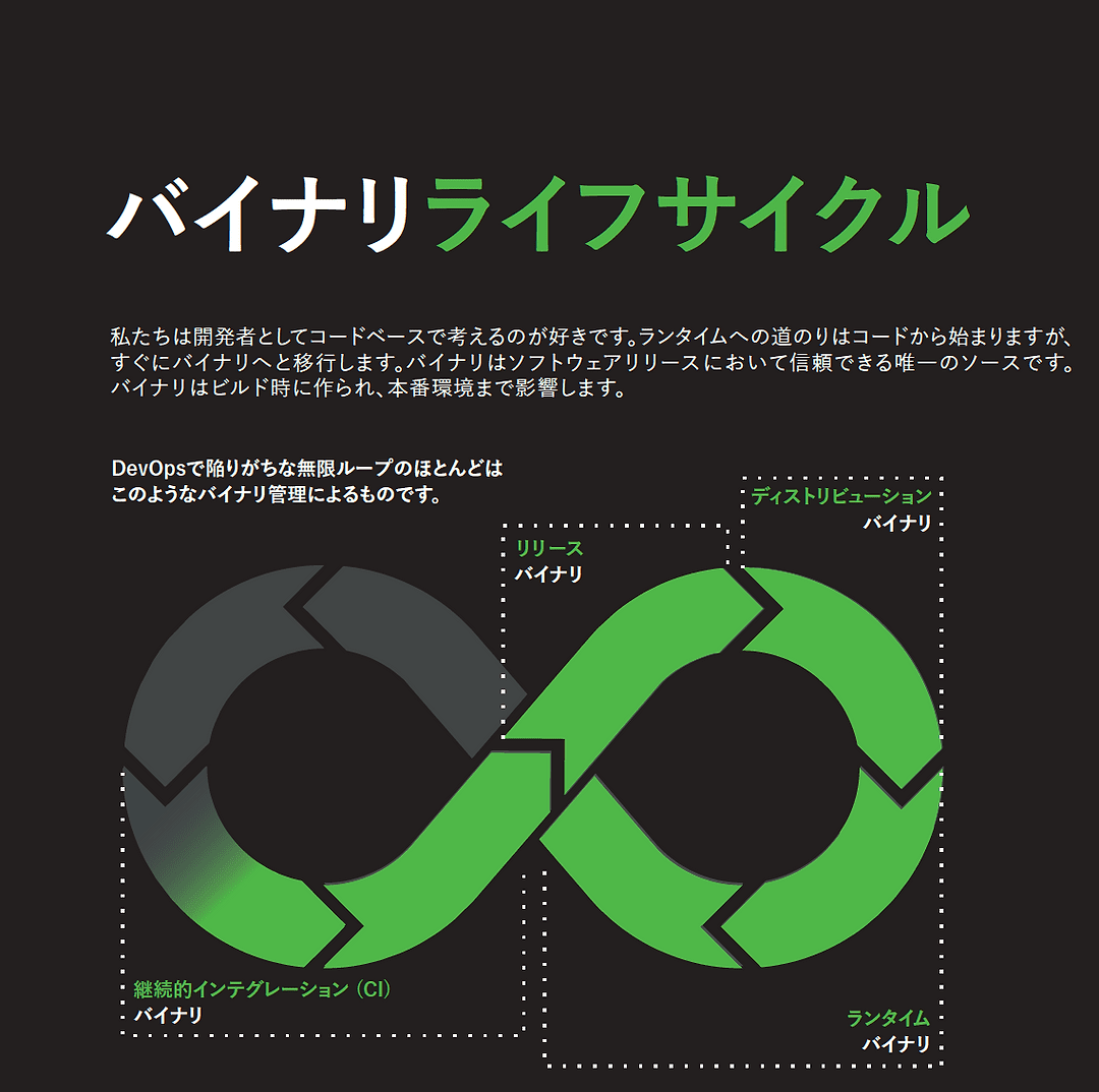 コードをバイナリで管理する バイナリライフサイクル Jfrog コードをバイナリで管理する バイナリライフサイクル Jfrog