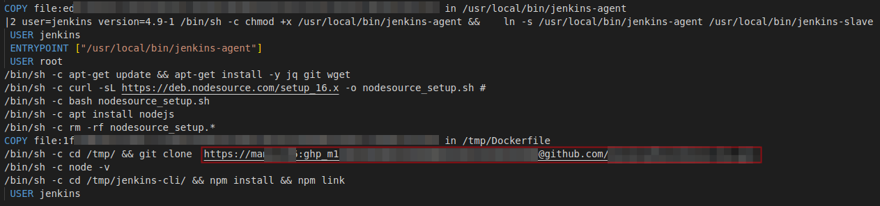 AWS credentials leaked through the Dockerfile