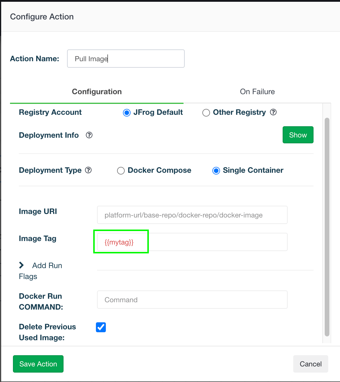 connect deploy update parameters