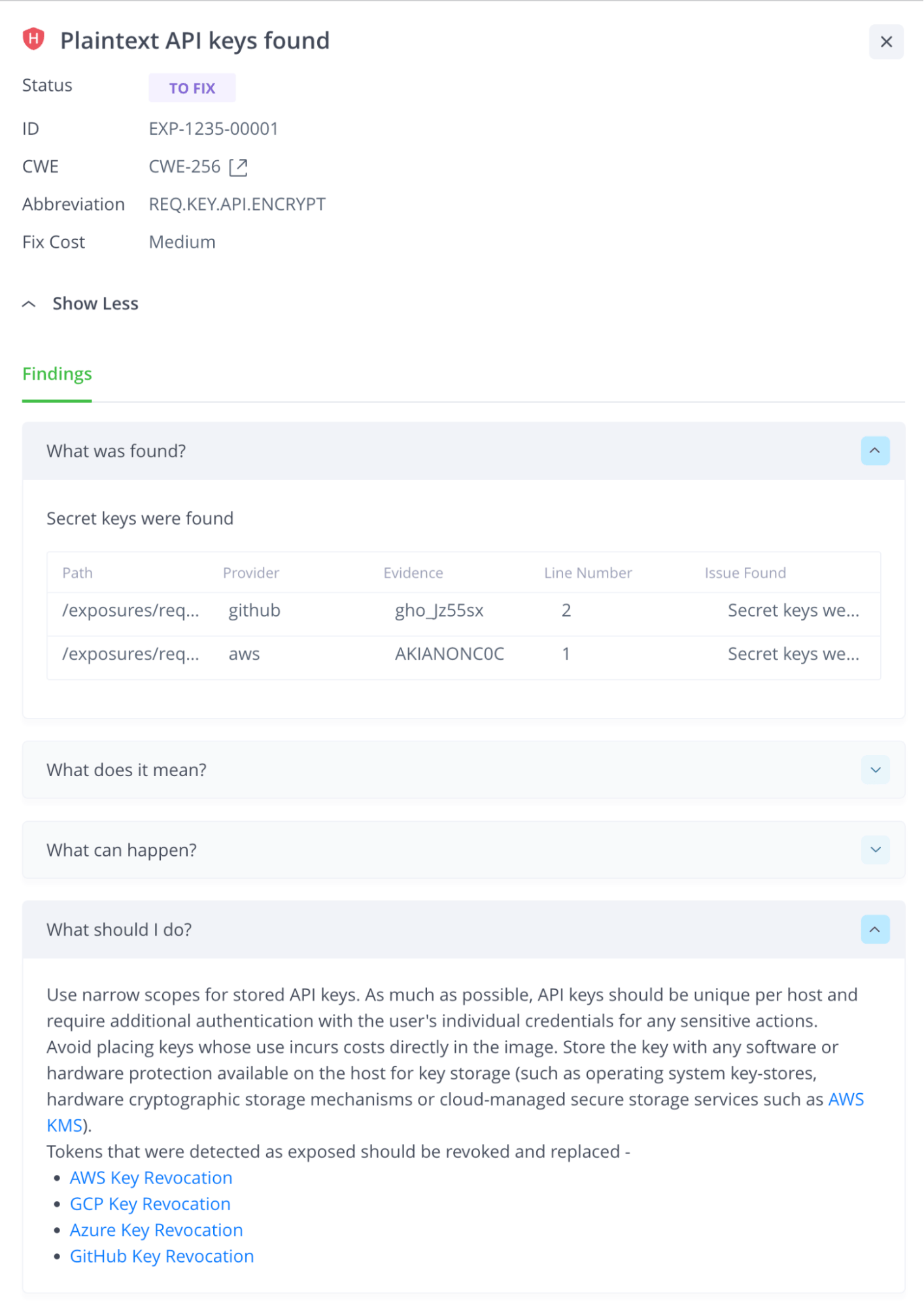 Clear up any unintentionally exposed credentials