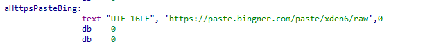 Paste URL from the payload binary