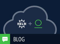 Helm and Artifactory logos in a cloud