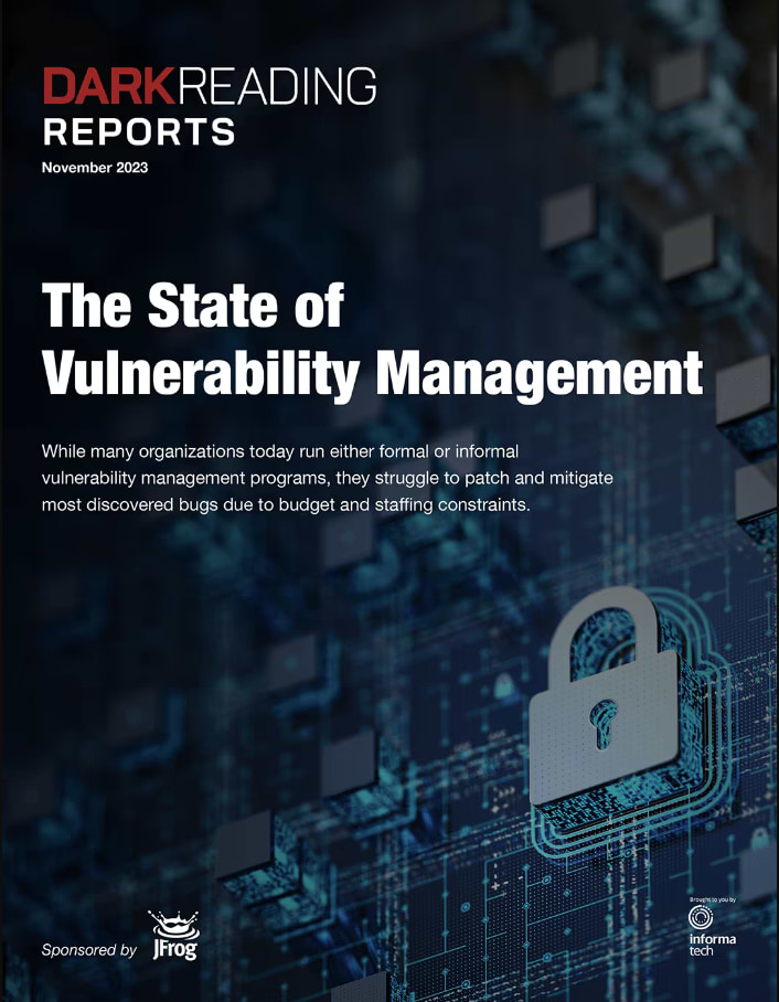 Covershot of DarkReading's State of Vulnerability Management Report