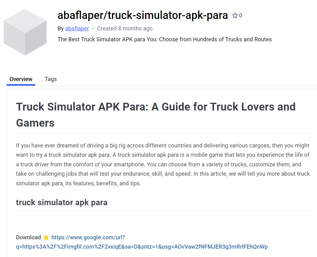 APK de simulador de caminhão para