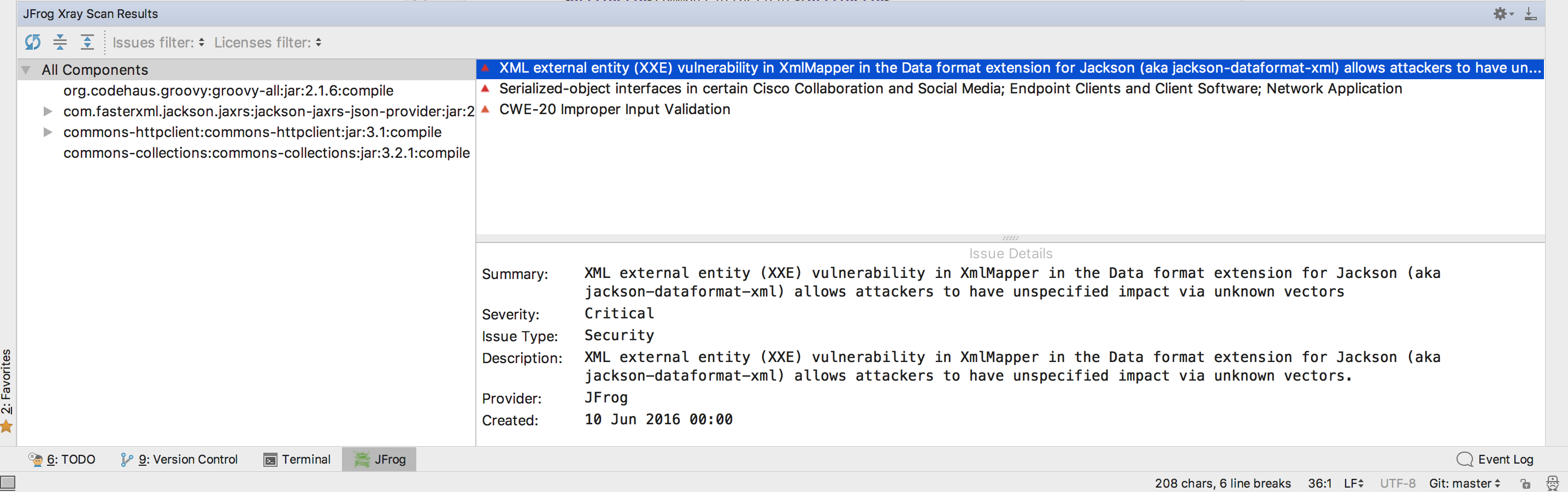 JFrog Xray 1.8: Content Driven Component Analysis