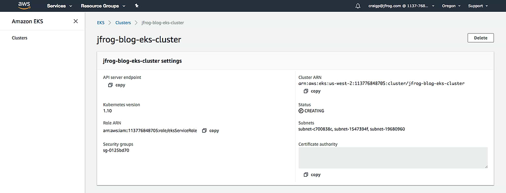 Cluster Setting in Progress