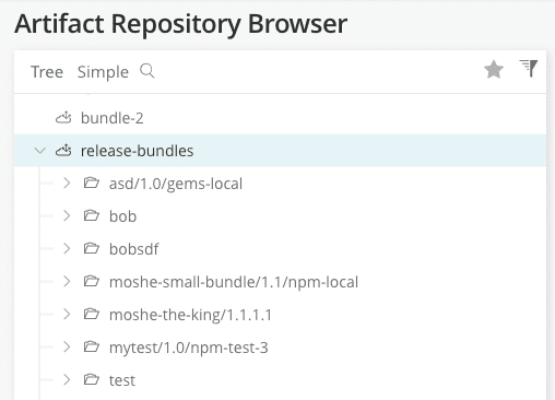 Release Bundles Repository