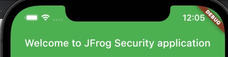 Welcome to JFrog Security application